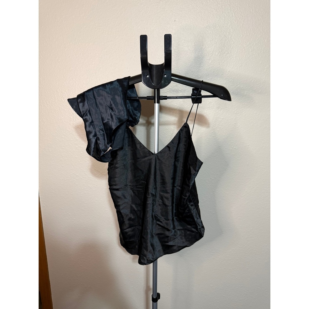 Vintage Fredericks of Hollywood Black Satin 2 Piece‎ Cami and Shorts Set Mens M